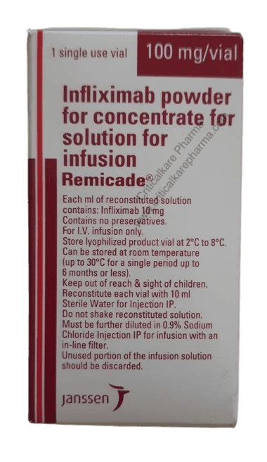 Remicade Infliximab 100mg Injection Vial 10ml 1's