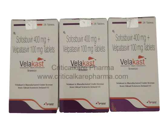 Velakast Sofosbuvir 400mg Velpatasvir 100mg Tablets 28's