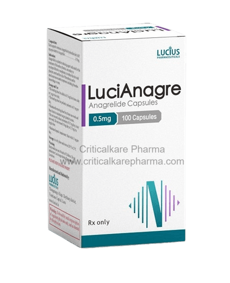 Lucianagre Anagrelide 0.5mg Capsules 100's