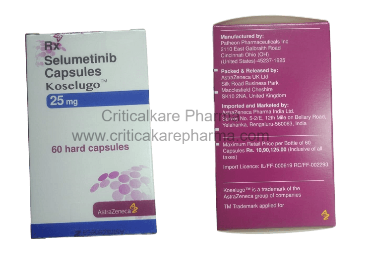 Koselugo Selumetinib 25mg Capsules 60's