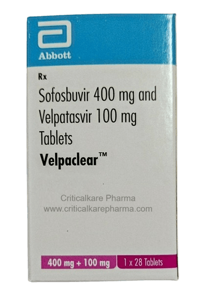 Velpaclear Sofosbuvir 400mg Velpatasvir 100mg Tablets 28's