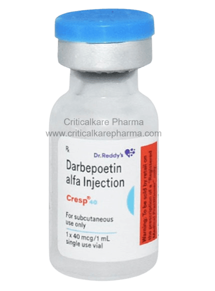 Cresp Darbepoetin Alfa 40mcg Injection (Vial) 1's
