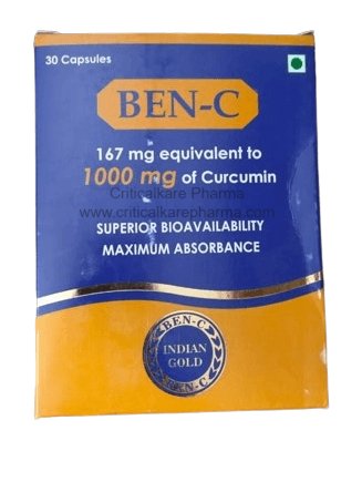 Ben C Curcumin 167 1000mg Capsules 30's