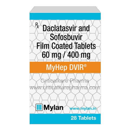 Myhep DVIR Daclatasvir 60mg Sofosbuvir 400mg Tablets 28's