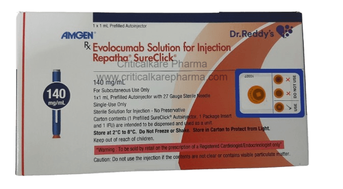 Repatha Sure Click Evolocumab 140mg Injection PFP 1's