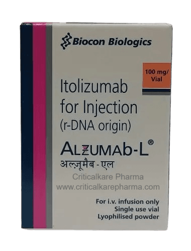 Alzumab L Itolizumab 100mg Injection 1's