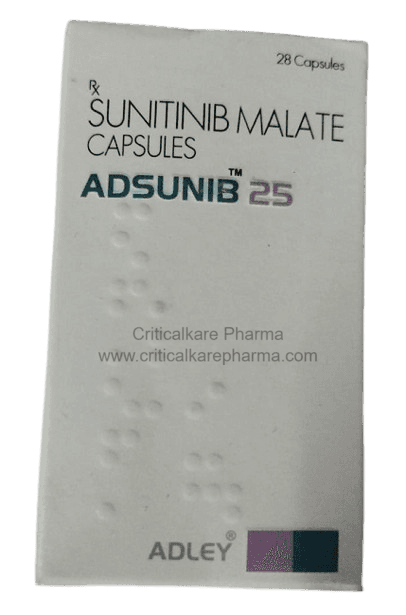 Adsunib Sunitinib 25mg Capsules 28's