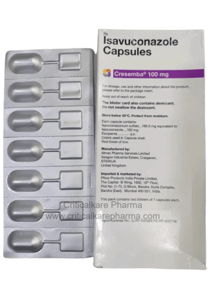 Cresemba Isavuconazole 100mg Capsules 14's