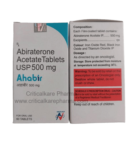 Ahabir Abiraterone Acetate 500mg Tablets 60's
