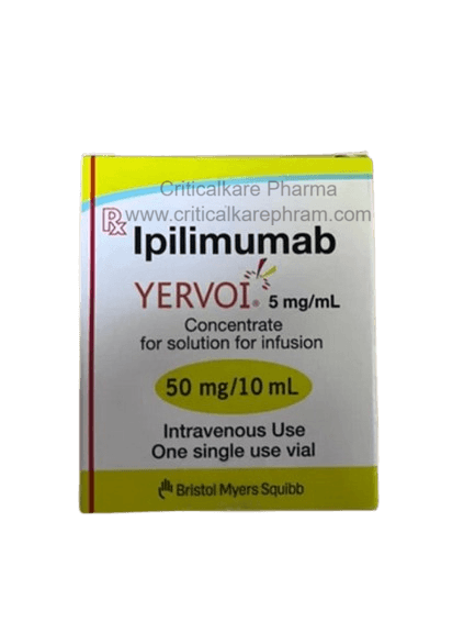 Yervoi Ipilimumab 50mg Injection Vial 10ml 1's
