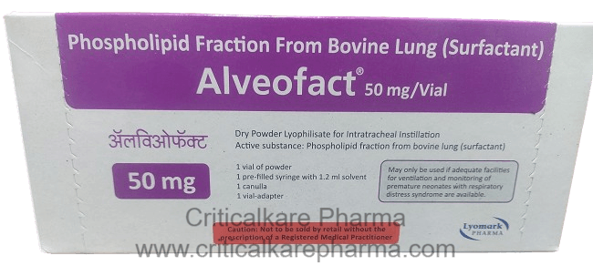 Alveofact Phospholipid Fraction From Bovine Lung (surfactant) Injection Vial 1's
