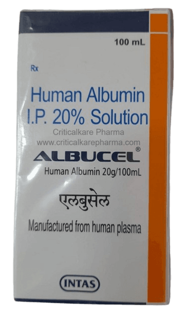 Albucel Human Albumin 20% Injection 100ml 1's