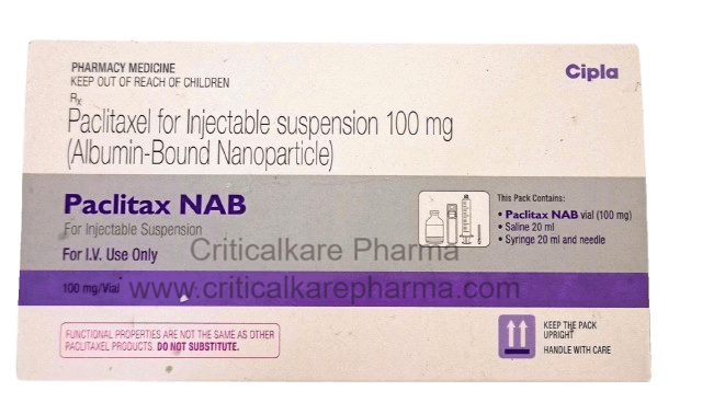 Paclitax NAB Paclitaxel 100mg Injection Vial 1's