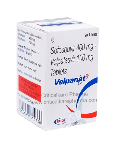 Velpanat Sofosbuvir 400mg Velpatasvir 100mg Tablets 28's