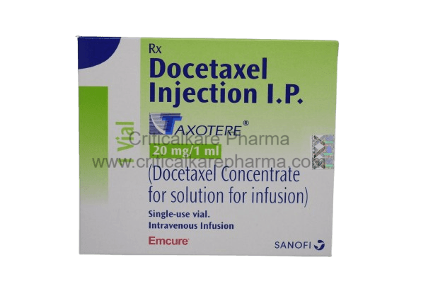 Taxotere Docetaxel 20mg Injection Vial 1's