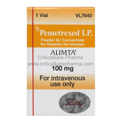 Alimta Pemetrexed 100mg Injection Vial 1's