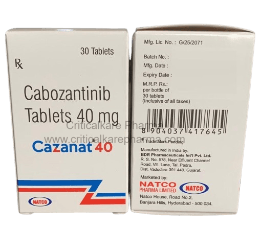 Cazanat Cabozantinib 40mg Tablet