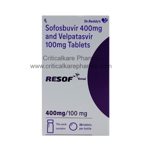 Resof Total Sofosbuvir 400mg Velpatasvir 100mg Tablets 28's