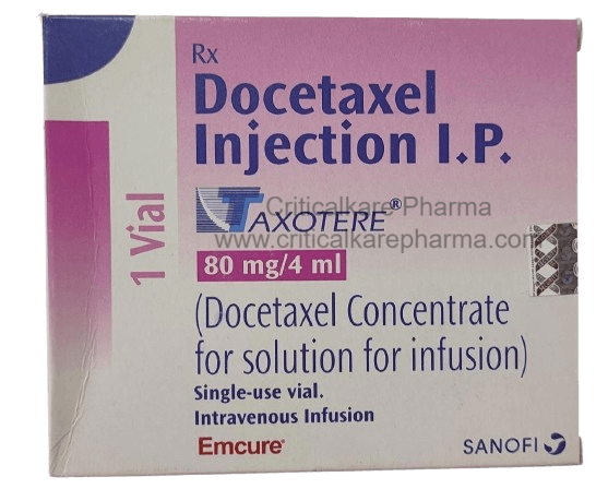 Taxotere Docetaxel 80mg Injection Vial 4ml 1's